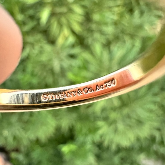 NFS Tiffany & Co. 18K Gold Tiffany Forever Ring 3mm Size 8.5 ~ Authentic ✨ - Picture 10 of 14